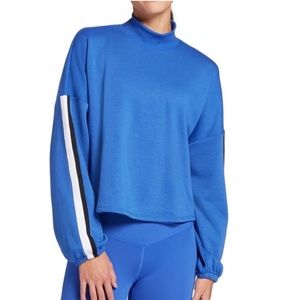 DSG blue striped sleeve sweatshirt